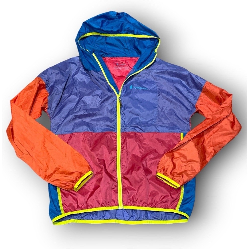 Cotopaxi Teca Windbreaker Jacket Mens Small Womens Medium Colorblock Hooded